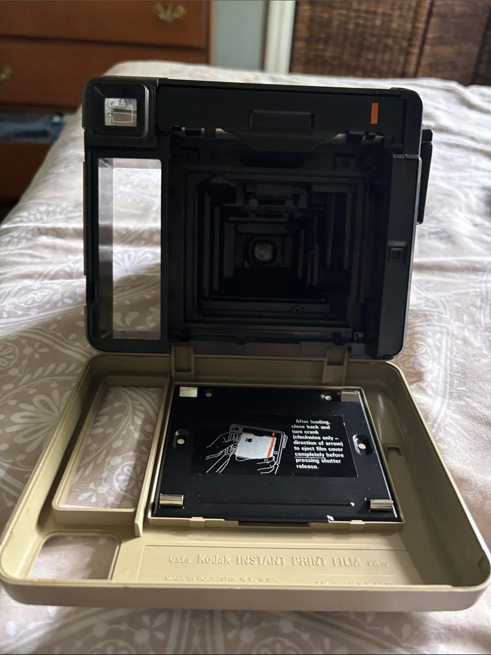 Kodak Pleaser Instant Camera in Orange and Cream
